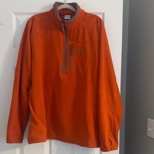 Columbia Orange Half-Zip Pullover